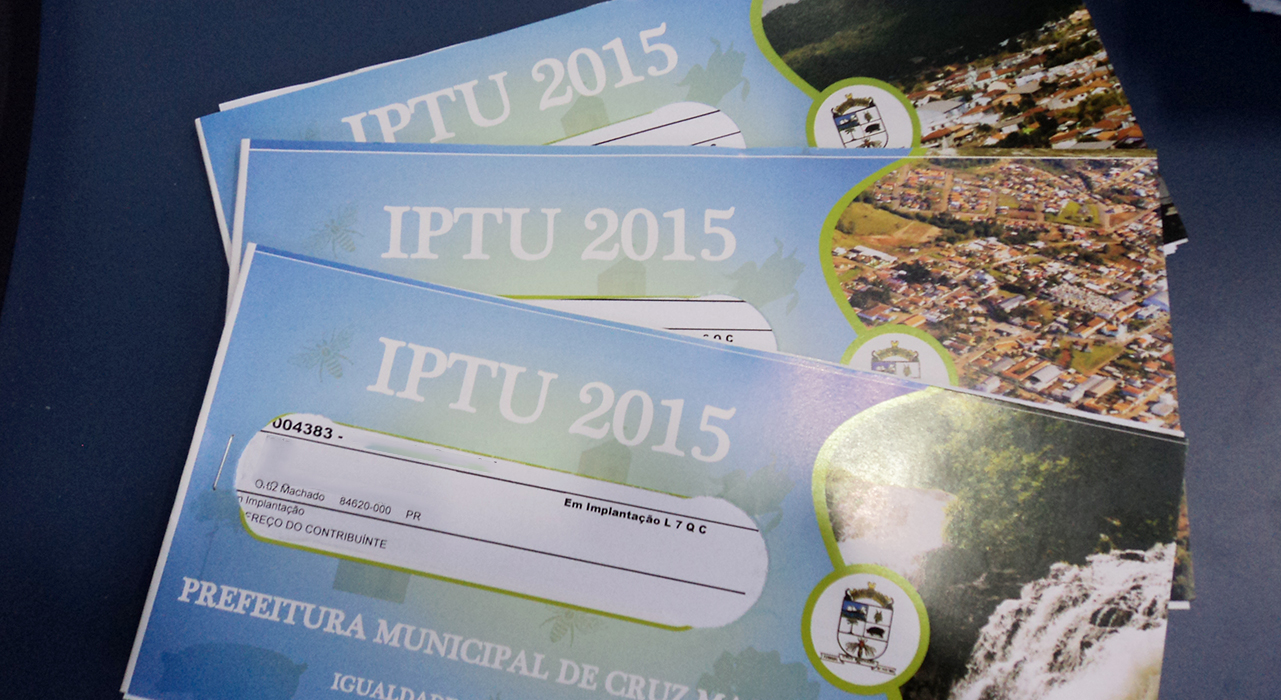 Carnês do IPTU já podem ser retirados em Cruz Machado