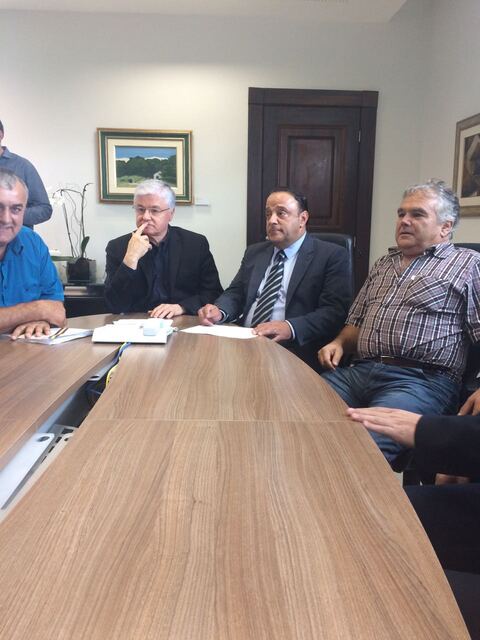 O prefeito Euclides está em Curitiba para receber cota do repasse do ICMS e buscar recursos para o município