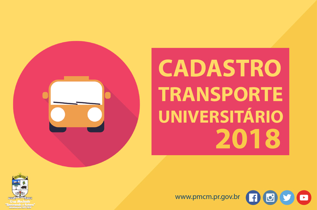 Cadastro transporte universitário 2018