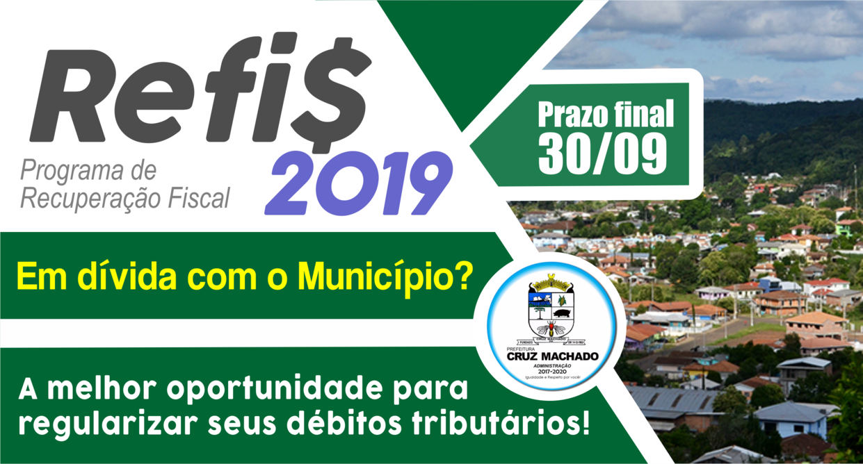 Refis 2019: prazo para regularizar sua dívida com o Município vai até 30/09
